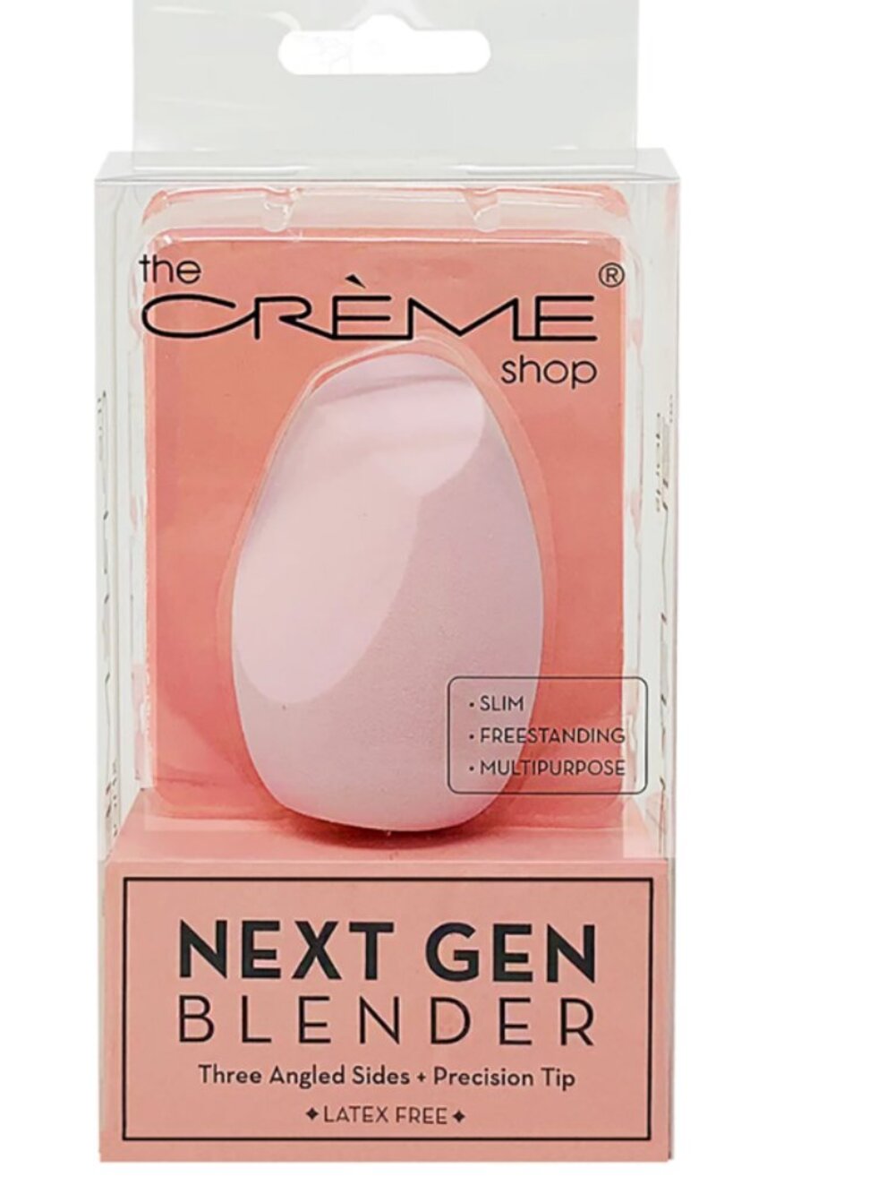 The Crème Shop Next Gen Blender, Latex-Free, Three Angled Sides, Precision Tip